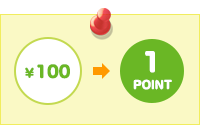 100円で1ポイント