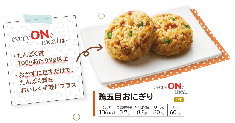 everyONe meal �{�ܖڂ��ɂ���